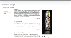 Desktop Screenshot of klosterliv.no