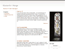 Tablet Screenshot of klosterliv.no